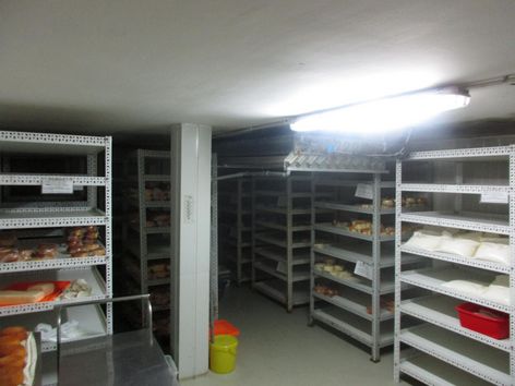Kühlanlage mit selbsterzeugtem Käse